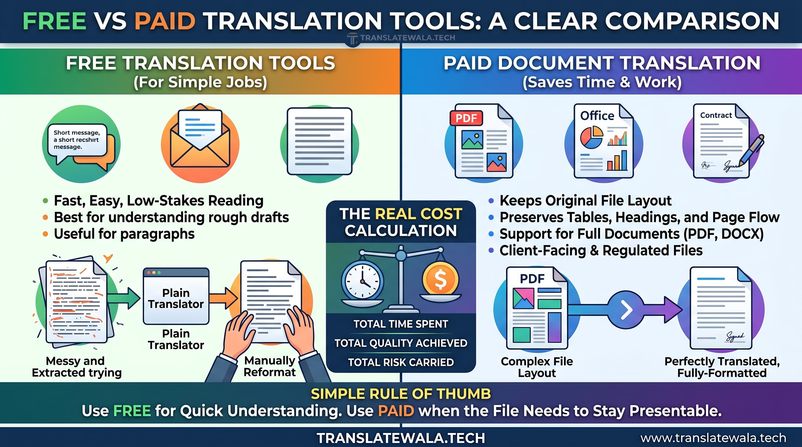 Free vs paid translation tools comparison cover image